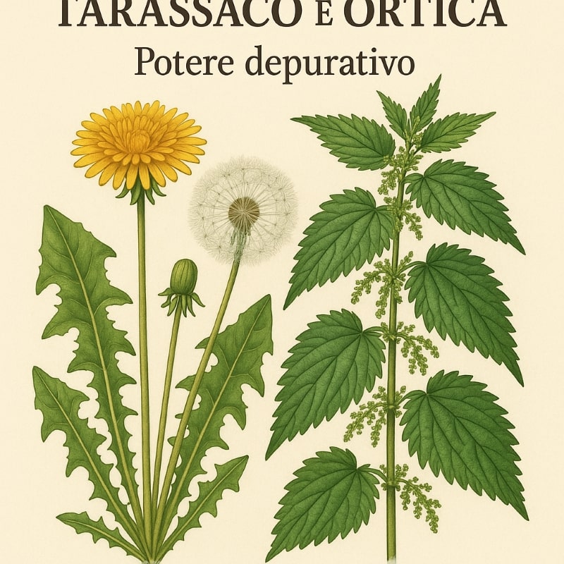 depurarsi con tarassaco e ortica